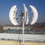 1Kw Vertical Axis Wind Turbine (VAWT) Kit - with Tower - Off-grid Controller + Battery + Inverter + Loads